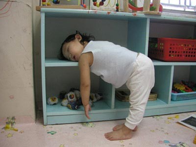 sleeping kid - fall asleep anywhere