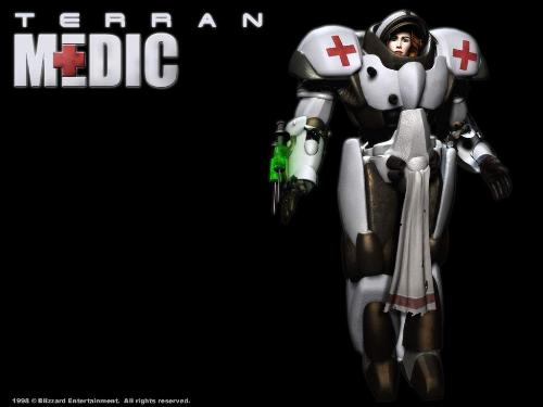 Terran Medic - Heals fallen comrades in battle.