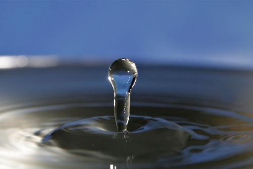 The Impact of a Drop of Water - This is an extreme close-up of the impact of a drop of water.