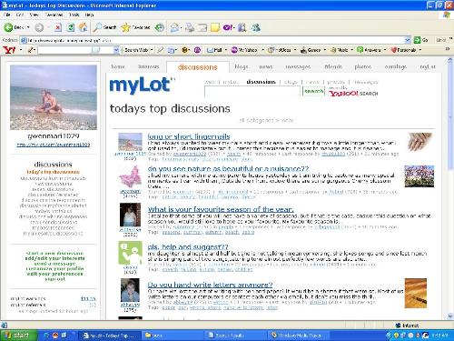 top discussion - i did enter in mylot's top discussion :)