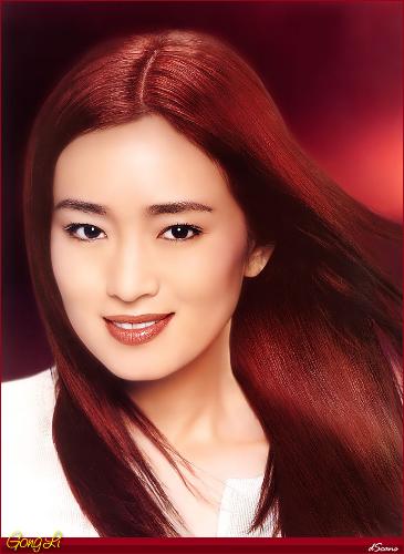 Pop star Kong Li  - She is one of the most famous actress in China.