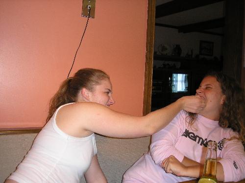 me and my sis - Us fighting about something. Nothing new!