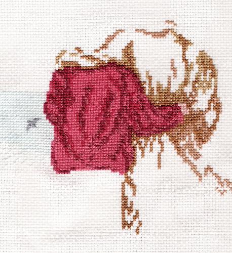 cross-stitch - This is two days' worth of work on a sampler I'm doing for my niece. cross-stitch - This is two days' worth of work on a sampler I'm doing for my niece.