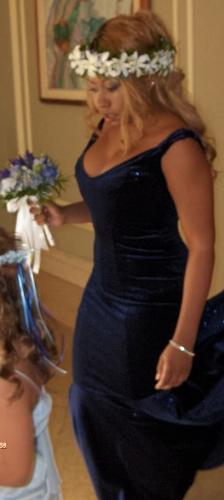 wife - Here I am preparing to go to my wedding.