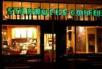 Night at Starbucks - this photo is just one of the samples for Starbucks during night.. most of the people hang out here and just talk till dawn..
