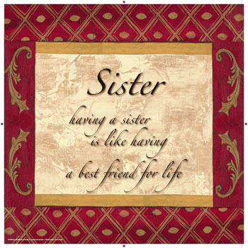Sister sign - Just a cute sign