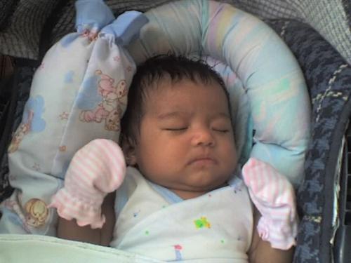 My little Angel - picture was taken when she was 2 months old. i give birth last december 20, 2006. she was 6.1 pounds. i love her so much she is the reason why i work so hard.