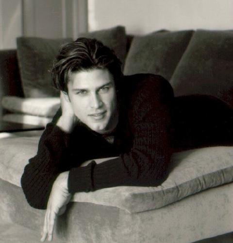 Dan - Black and white image of Dan played by Greg Vaughan on the tv show charmed