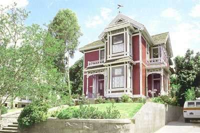 House - Image of the Halliwell Manor House during the day from the TV Show Charmed
