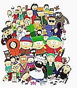 South Park Townspeople - This is a picture of the many characters in the hit TV show, South Park.