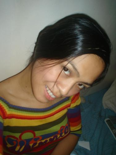 myself - this was taken before my hubby leave our house for his work...it is so funny that I had to make a cute pose for this one...