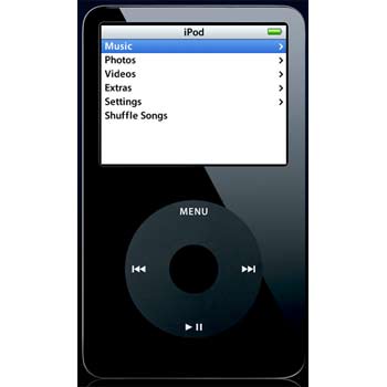80 GB iPod - This is a black 80 GB iPod