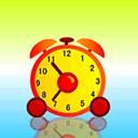 alarm clock  - I sleep 12:00 at night,and get up 6:00 in the morning.