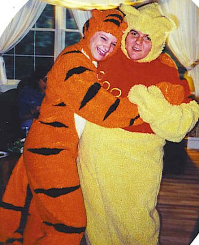 Halloween - me and ash as tigger and pooh