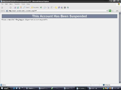 FUMMO.COM Suspended! - See the image, Their hosting account has been suspended!