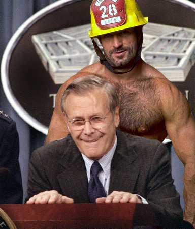 Rumsfeld - Just look at him face...he is enjoying it lol: