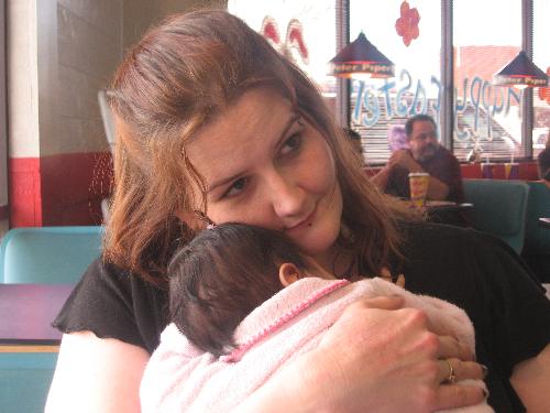 Me and Nova Lea - I love babies!