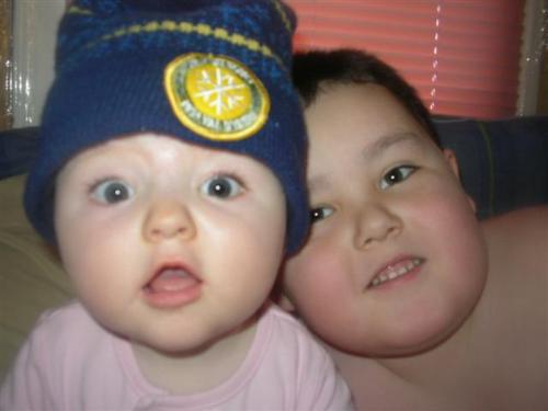 My babies - My son 4 and daughter 9months