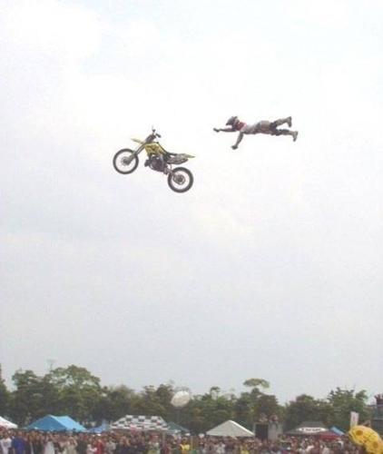 Bike on air - Bike on air..  This is a actual snap-shot taken from a bike race.. Awesome isn't