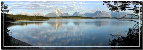 mountain and lake - so silent so clear