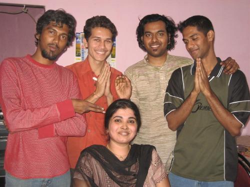 Thats my picture - Well you can see me sitting in the middle....I have all my brothers standing behind me .... Have a good one...