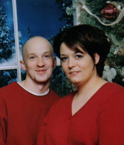 Me and my fiancee Harold - This is a picture that me and my fiancee Harold took on our first Christmas together.