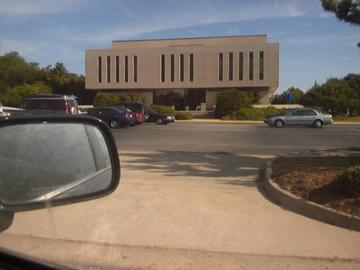 Atlantic University / Edgar Cayce Institute - From the window of our car the first day of classes, July 17th 2002, dad and I photographed the library and lot as we embark on the beginning of an adventure that started in Virginia Beach and is still going . . .