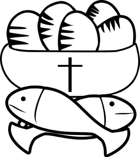 symbol of catholicism - this symbol reminds us of the miracle how Jesus was able to feed the multitudes with just five loaves and 2 fishes