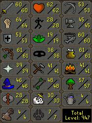 My skills - Here is my stats at runescape.
