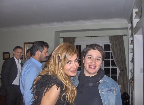 Me and Anna Vissi - Recently came to LA the Greek pop queen, Anna Vissi, to give an memorable concert. I had the chance to meet her at the after hours private party at Beverly Hills. Anna rocks! She is very cool, laid back type, straight forward person. We had a blast at the party playing Anna Vissi music and dancing with her in an all Greek style party! Thank you Anna we all love you!