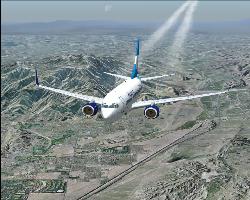 737 over Southern California - An Independence Virtual Air 737-700 over Southern California