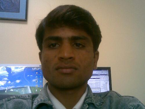 Me - It's me in front of my new pc and i got promotion transferred to head office.