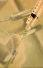 Syringe - example of the needle used for assisted suicide