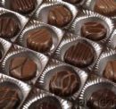 Dark Chocolates - Dark chocolates arranged in a vertical direction