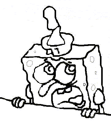 spongebob - cloring picture animasi