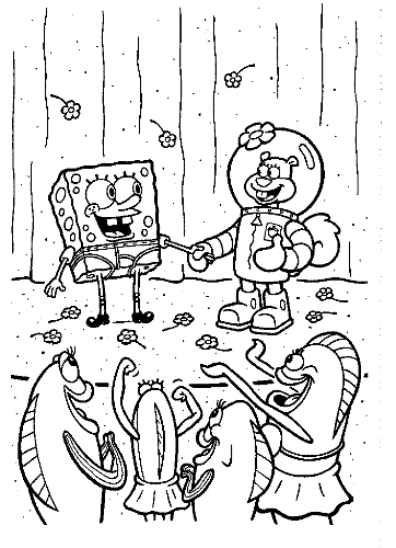 spongebob - spongebob and cindy