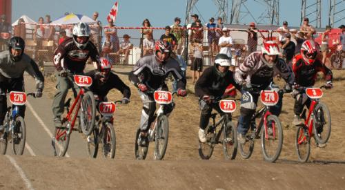 my son racing - bike race