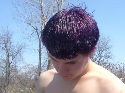 my sons purple color hair that i did today - my sons purple color hair that i did today. my sons purple color hair that i did today - my sons purple color hair that i did today.