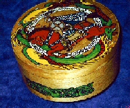 more art - done in acrylic paints on a wooden box