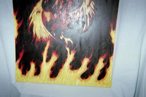 more art - this piece is done in acrylic paints on board
