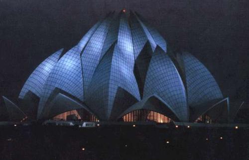 Lotus-temple - An amazing look of Lotus-temple, Delhi, India.