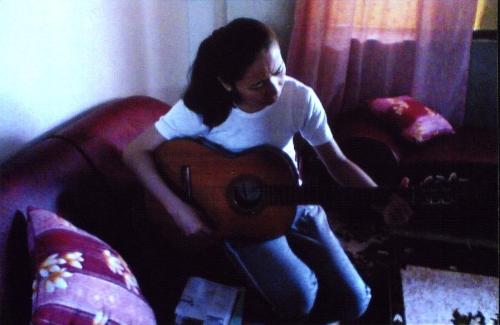 My Guitar -  For me, playing a guitar is really enjoyable.My grandfather is a musician and I inherited the talent from him.When I was a child he used to teach me play different kinds of musical instruments like ' banduria ',( a small guitar) and a piano.He formed a group among his grandsons and grand daughters to play musical instruments during special occasions.So we were really popular then in our place.Now that my grandfather is gone I still continue his passion in music.