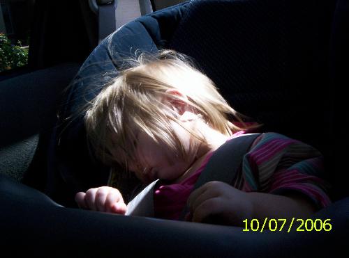 After a day of playing - Wiped out after a long day