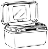cosmetic case - Makeup bag or cosmetic case
