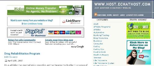 www.host.echathost.com - A snapshot of my weblog.