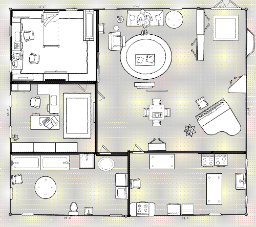 Floor Plan - My dream house wouldn't look like this but hopefully I can generate something that will suit my family's needs..