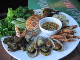 Seafood - crab,shrimp,muscles,different types of seafood