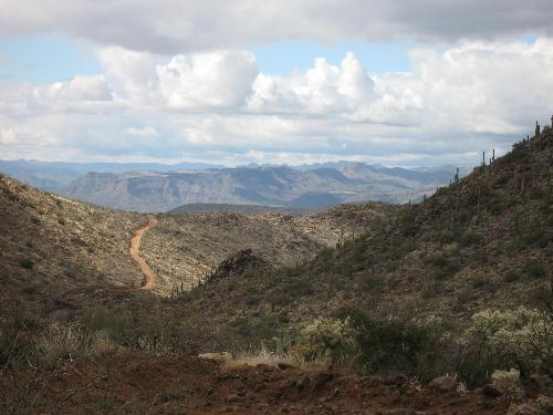 Arizona - This was the trail in the desert that my son and I went off-roading in his jeep.