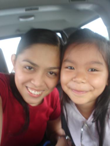 with mah sis! - i love my li'l sis who's so cute and talk as if she's 3yrs older than me. where in fact she's only 8 years old. i remember that this pic was taken on our way to the mall.