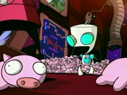 Gir and piggies - Gir I need more piggies for the experiement, where are the piggies gir? No gir these are for sciences, oh ok. Gir - Weeeeeeeee